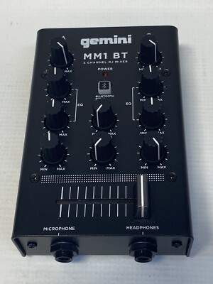 Gemini MM1BT 2-Channel DJ Mixer with Bluetooth | eBay