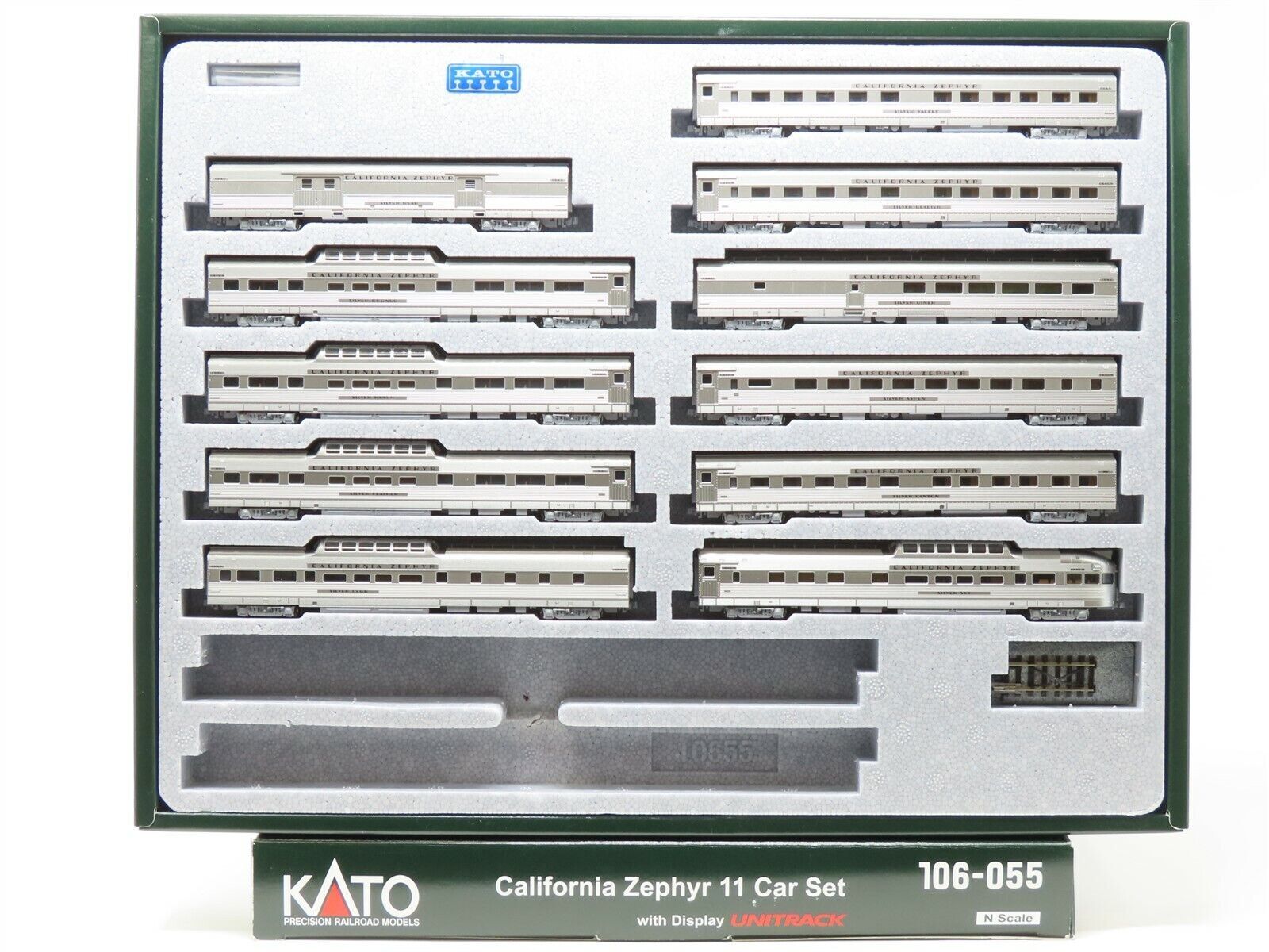KATO 106-055 California Zephyr N Scale Passenger Train Set for