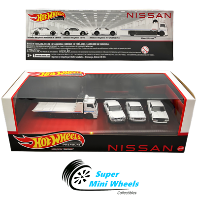 2023 Hot Wheels Premium NISSAN Team Set (4 cars) Garage Box