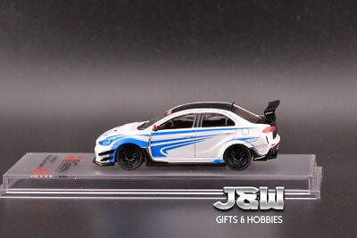 CM Model Mitsubishi Lancer EVO X White Varis Wide Body 1/64 | eBay