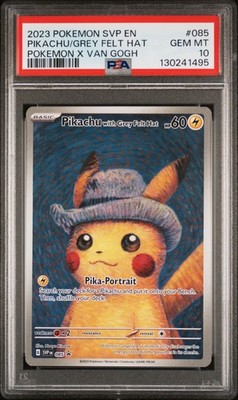 PSA 10 - Pokemon Van Gogh Museum: Pikachu with Grey Felt Hat Promo