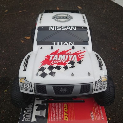Tamiya DT02T Nissan Titan Race Truck Sports Tuned Motor & Full