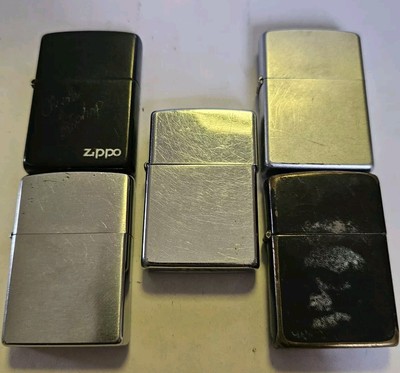 Zippoライター 5個セット アメリカ製5面手彫りのアメリカ製ZIPPO