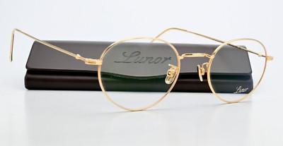 LUNOR Brille XV Mod 1503 GP Gold Plattiert Poliert Germany Panto