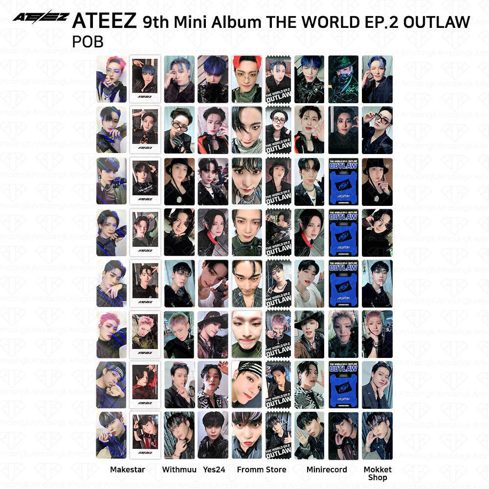 ATEEZ THE WORLD EP.2 OUTLAW Makestar Withmuu Yes24 MR POB
