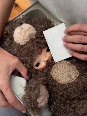 AUTHENTIC HIRONO BEAR VINYL PLUSH DOLL 14.96 INCHES HOT CUTE TOY