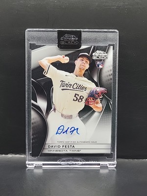 2025 Topps Chrome Black David Festa RC Auto Minnesota Twins Sealed