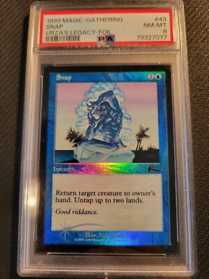 Magic MTG Urza's Legacy FOIL Snap PSA 8 NM-MT | eBay