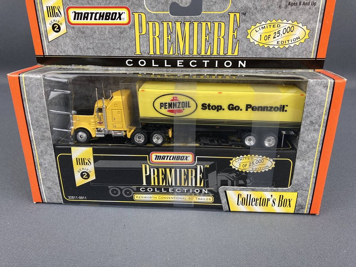 Matchbox Premier Collection Rigs - Kenworth Pennzoil 40' Trailer