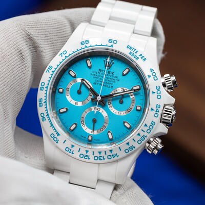 ROLEX AET Remould Abu Dhabi Blue Daytona White Ceramic #17/18