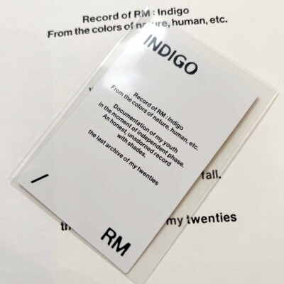 BTS RM Indigo Book Edition Postcard Edition JPFC Weverse Universal