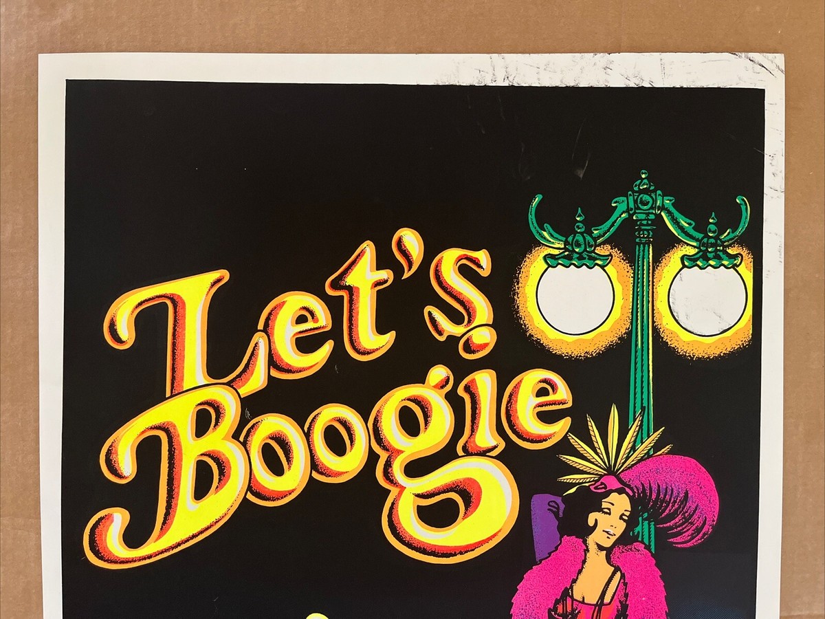 Vintage Original 1971 Let's Boogie Poster Garry Hanson 70s