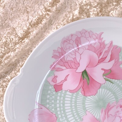 HERMESエルメス ピヴォワンヌPIVOINES ROSES 中皿 プレート HERMES