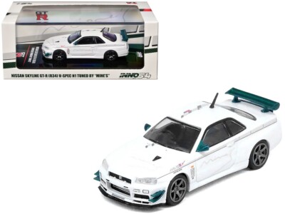 NISSAN SKYLINE GT-R (R34) V-SPEC N1 RHD MINE'S 1/64 INNO MODELS