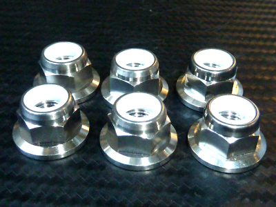 Kawasaki ZX14R TITANIUM GRADE 5 REAR SPROCKET NUTS KIT OF 6 M10X1