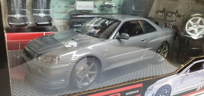 Hotworks 1/24 NISSAN SKYLINE GT-R V-SPEC II NISMO Z-TUNE R34 GREY