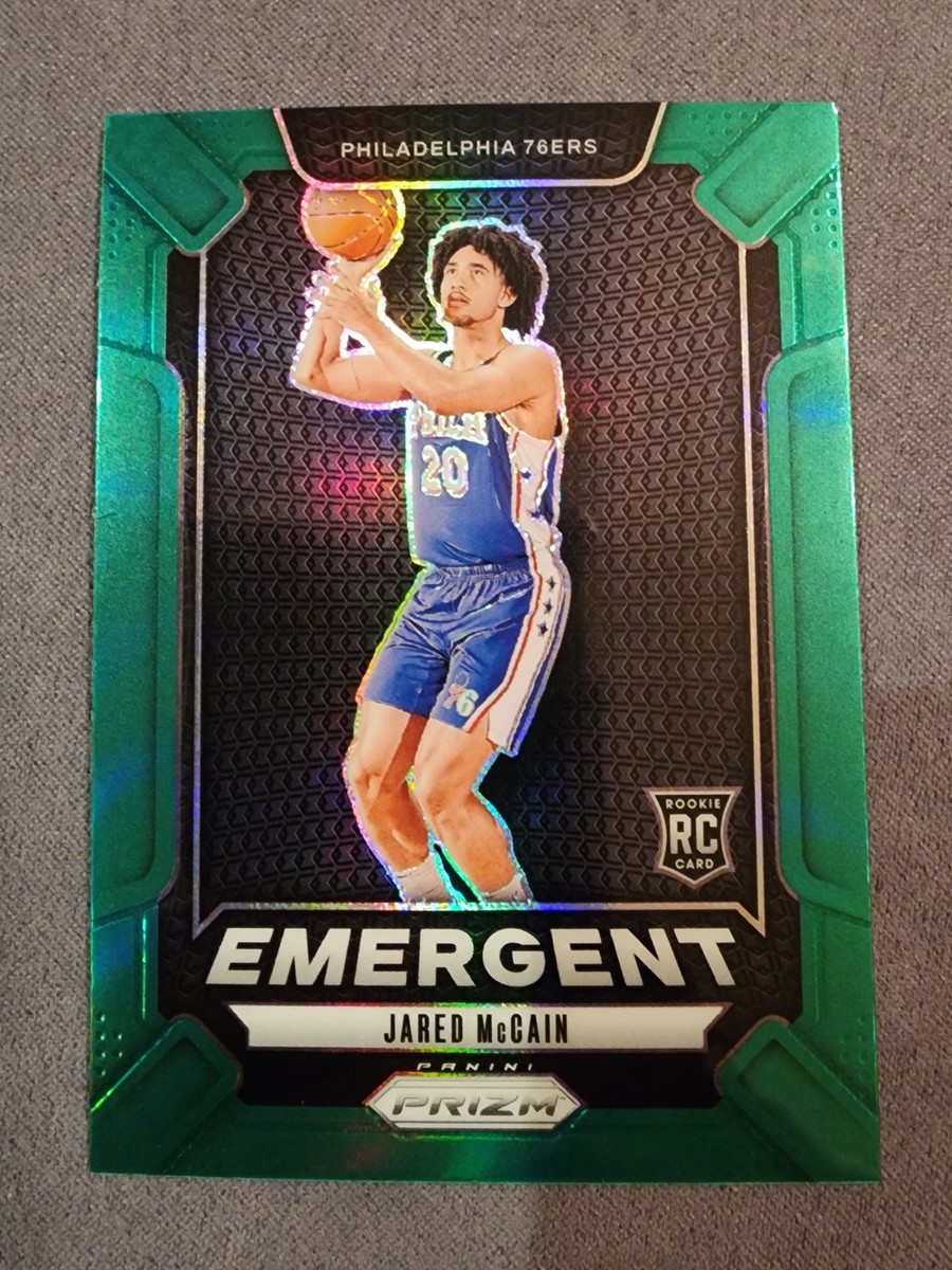 2024-25 Prizm Jared McCain Green Prizm Emergent RC | eBay