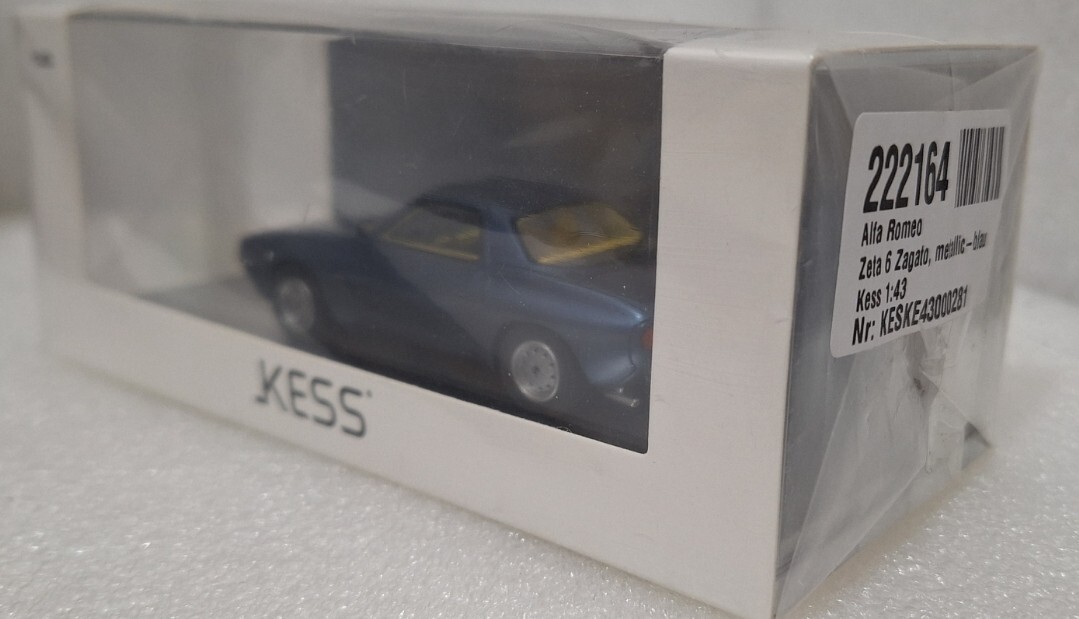 WOW Alfa Romeo ZETA 6 Zagato 1983 Blue Met 1:43 Kess KE43000281 (1