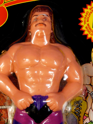 WWF LJN GRAND TOYS RAVISHING RICK RUDE BLACK CARD WRESTLING