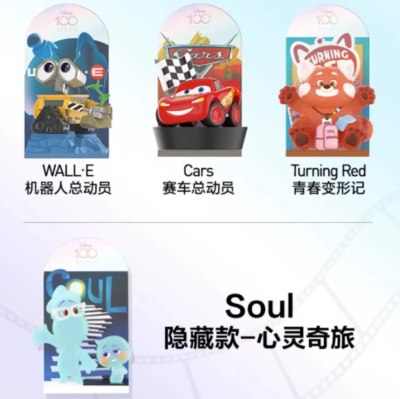 Pop Mart Disney 100th Anniversary Pixar Series Confirmed Blind Box