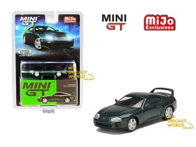 1/64 MINI GT #230 Toyota Supra(JZA80) Dark Green Pearl Metallic