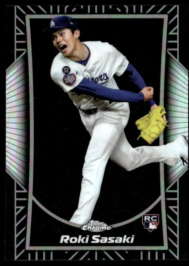 2025 Topps Chrome Shadow Etch Roki Sasaki Los Angeles Dodgers #SE