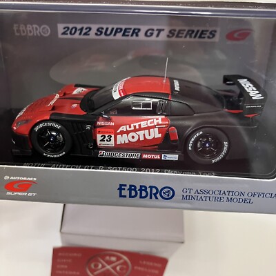 Rare EBBRO Motul Autech Nissan GT-R Super GT 500 1:43 JDM R35 2012