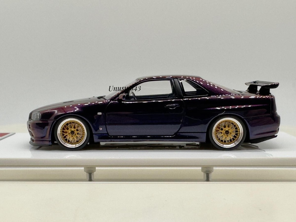 1/43 Make Up Nissan Skyline R34 GTR V-Spec ll Midnight Purple 3