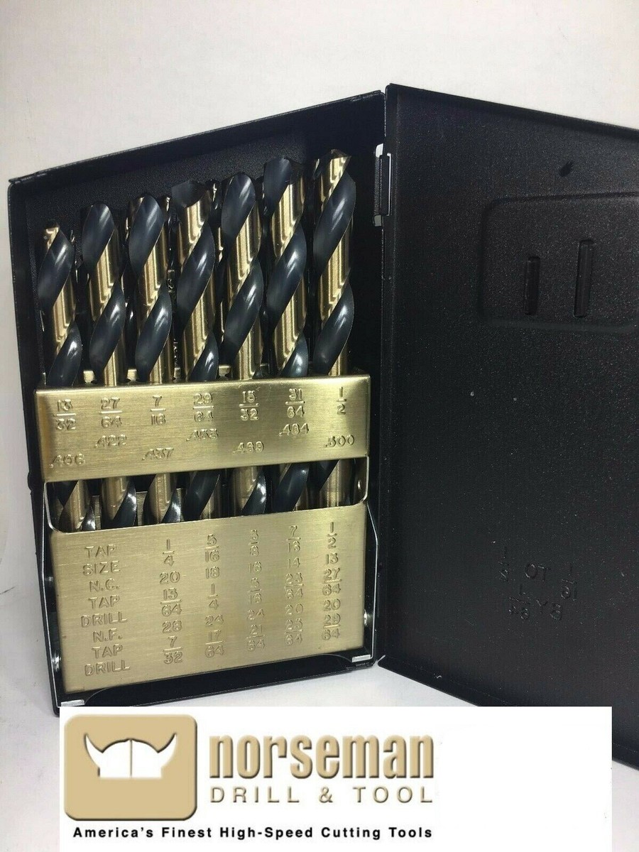 44150 Norseman / Viking SP-29 29 Piece Drill Bit Set Jobber Length