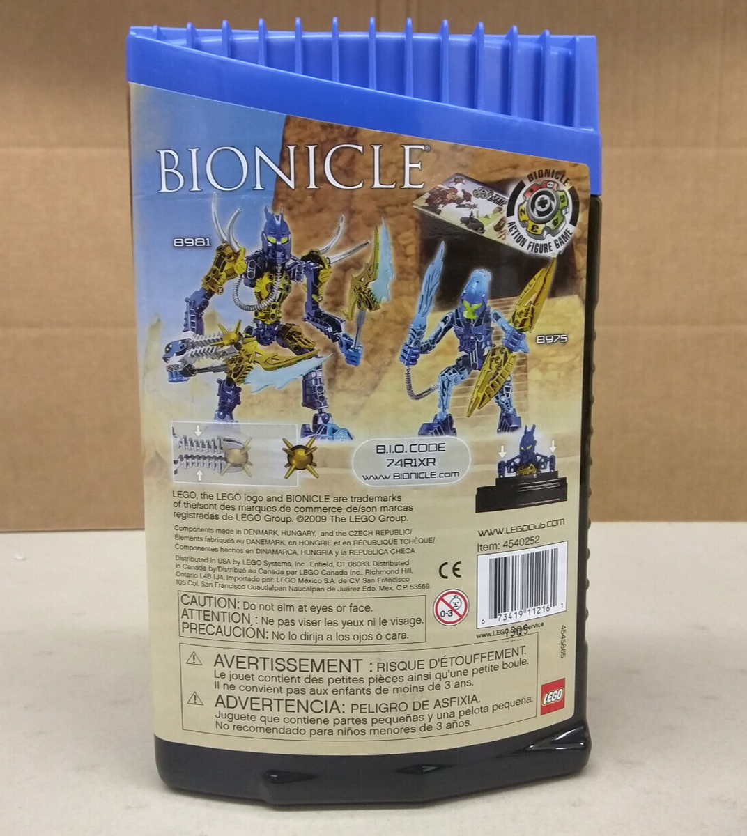 LEGO Bionicle 8981 Tarix NEW! RARE! Blue Water Glatorian Gold