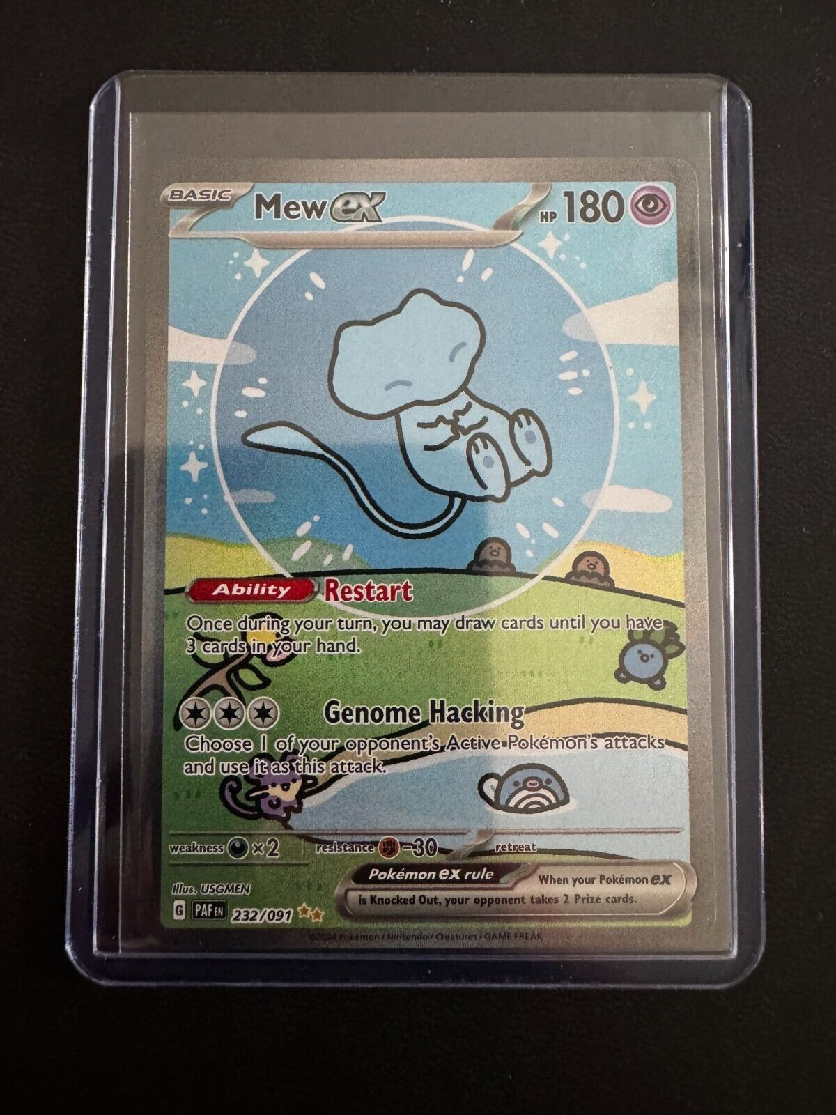 Mew ex 2024 Scarlet & Violet: Paldean Fates #232/091 Special