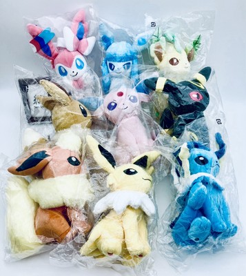 Eevee & Evolutions Plush Doll Set of 9 Pokemon ALL STAR COLLECTION