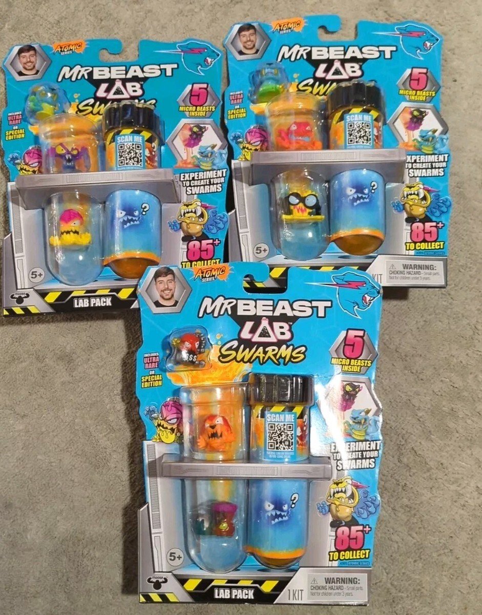 MR BEAST Lab Swarms Atomic Series 5 Micro Beasts In Each LOT Of 3