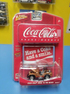 JOHNNY LIGHTNING COCA COLA '66 JEEP CJ-5 R1 