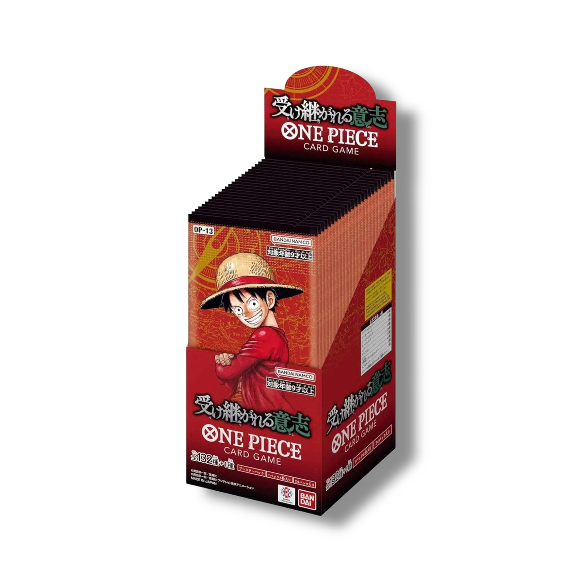 Japanese ONE PIECE Card Game CARRYING ON HIS WILL OP13 OP-13 Card