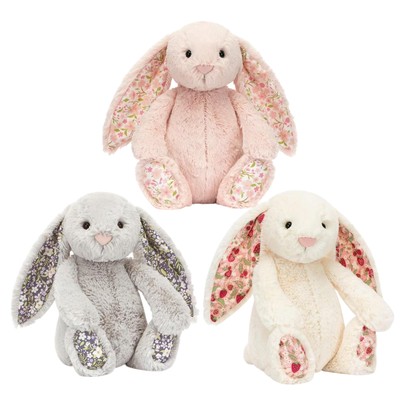 Jelly Cat Authentic Medium Blossom Cream Bunny Berry Plush NWT | eBay
