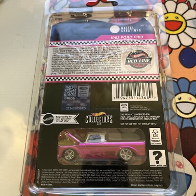 Hot Wheels Red Line Club Exclusive Pink Edition 1962 Ford F100 RLC
