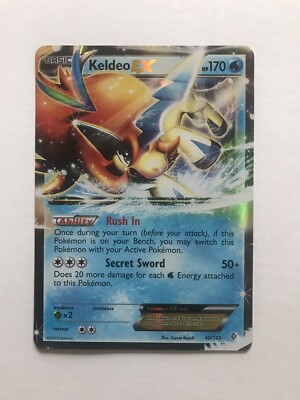 Keldeo EX JUMBO Card 49/149 BW Boundaries Crossed 2012 Ultra Rare