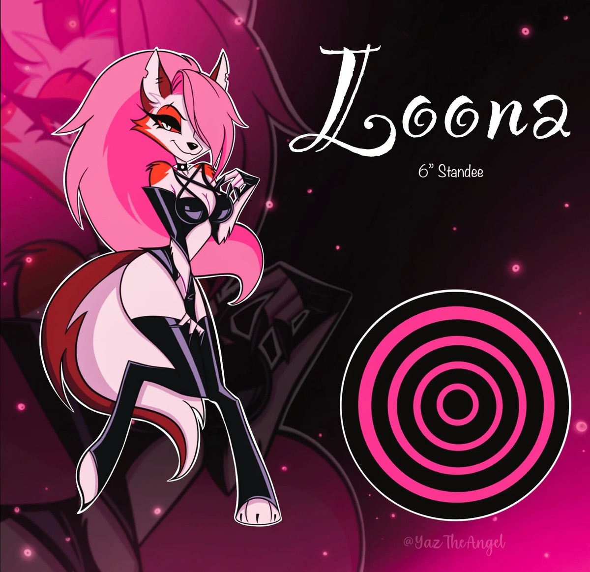 Loona Valentine The Hell Hound - Helluva Boss - Inspired Acrylic