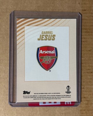 2022-23 Gabriel Jesus 1/1 auto Gold Topps UCL Arsenal | eBay