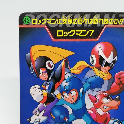 No.42 Mega Man 7 Rockman MegaMan 7 Card CAPCOM game JAPAN | eBay