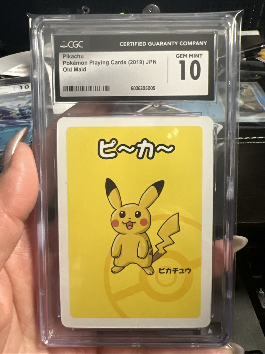 2019 POKEMON PLAYING CARDS JAPANESE OLD MAID PIKACHU CGC 10 | eBay