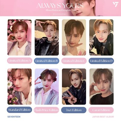 JUN SEVENTEEN ALWAYS YOURS JAPAN BEST ALBUM Official photo card