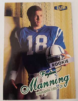 1998 Fleer Ultra PEYTON MANNING #416 Rookie RC Indianapolis Colts
