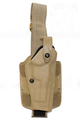SAFARILAND Beretta 92 96 M9A1 w/rail Leg Holster Tan Double Strap