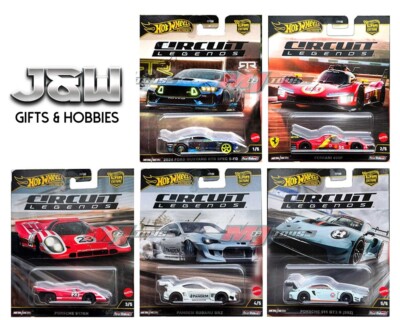 Hot Wheels Car Culture 2025 K Circuit Legends Set of 5 Cars FPY86