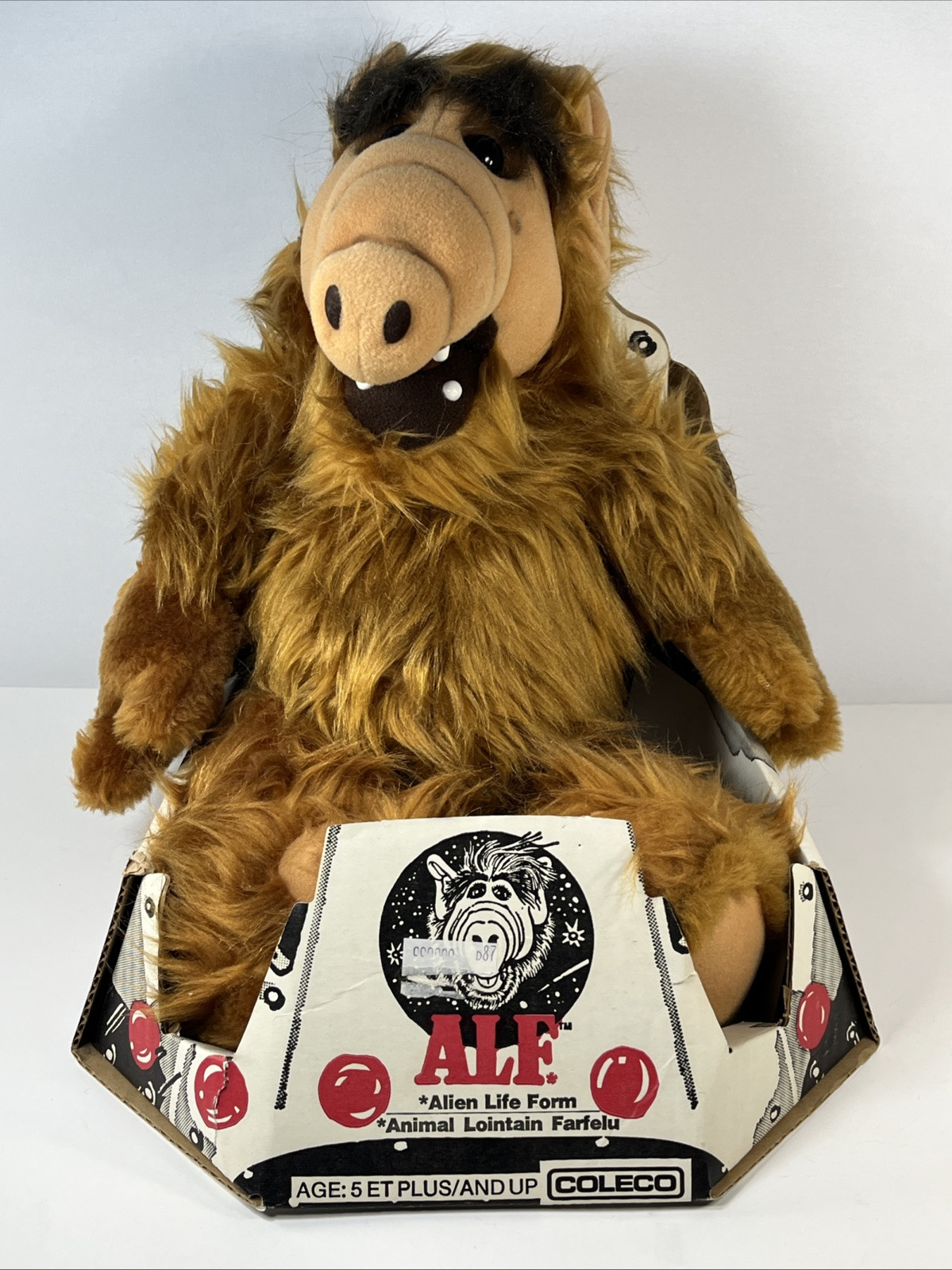 ALF Plush Doll 18 inch 1986 Original Spaceship Box Coleco Vintage