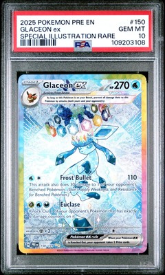 Pokémon TCG Prismatic Evolutions GLACEON EX SPECIAL ILLUSTRATION