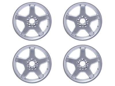 New Mercedes-Benz Set of 7.5 x 16 Inch ET 25 Replica 5-Spoke Alloy