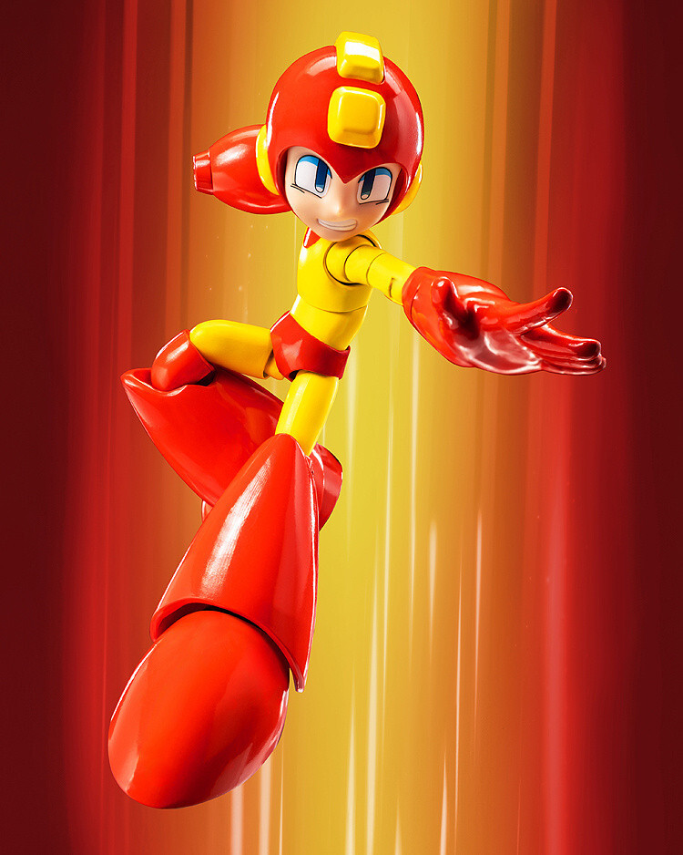 PSL Three Zero MDLX Mega Man a.k.a Rockman (Fire Storm) from JAPAN